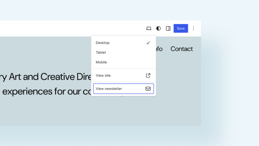 Gutenberg 19.2 块绑定UI已可用,还支持通过插件 API 扩展预览选项