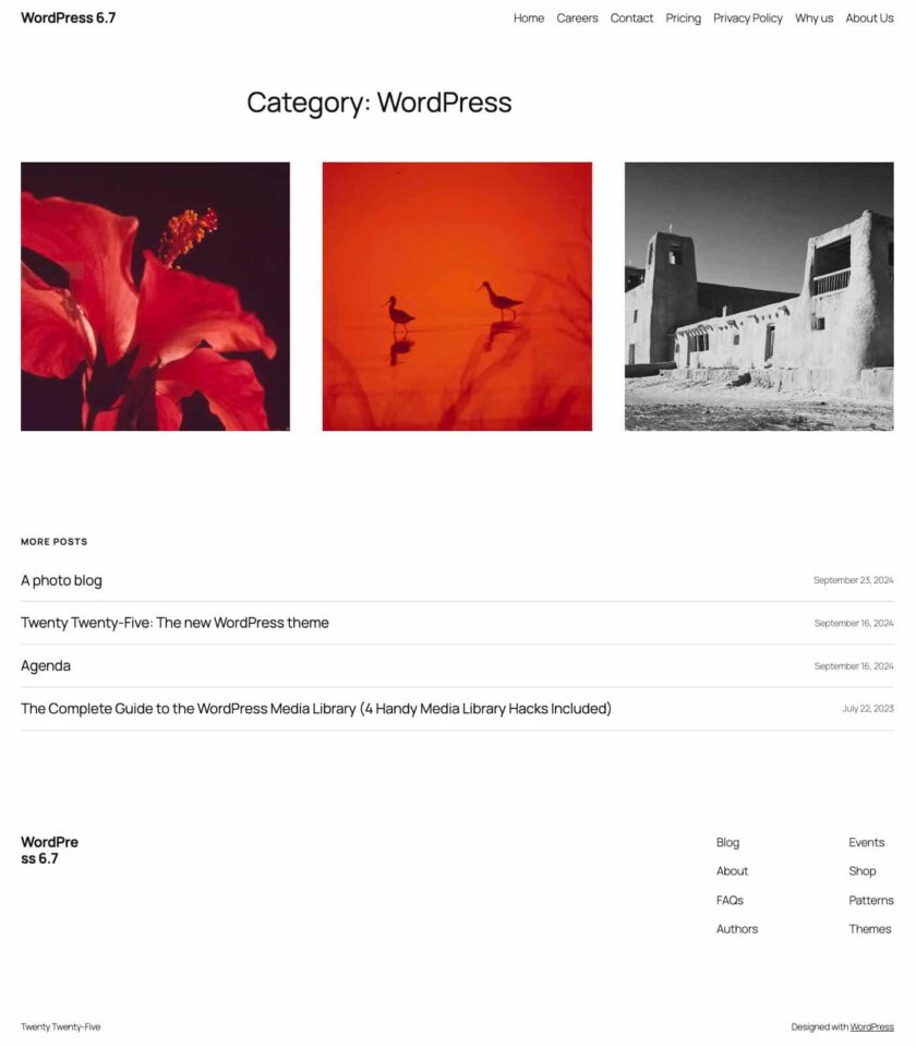 WordPress 6.7 默认主题 Twenty Twenty-Five 的开发者讲解-图片11