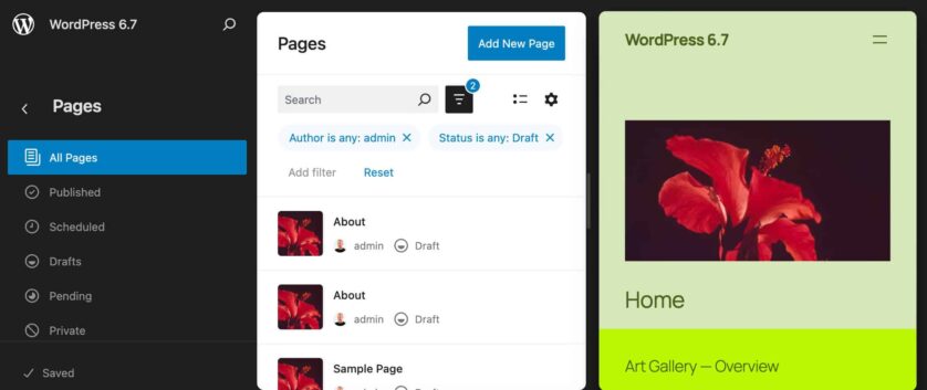 WordPress 6.7 新功能预览：缩小模式、元框、块绑定 API 等等