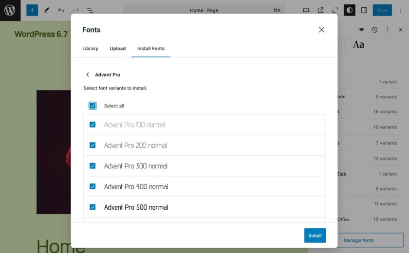 WordPress 6.7 新功能预览：缩小模式、元框、块绑定 API 等等